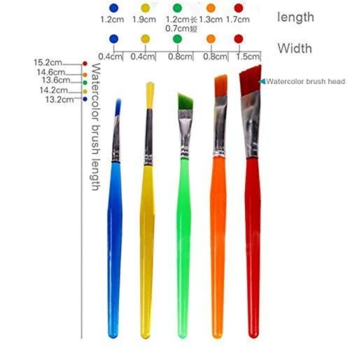 Sada štetcov Xinbowen pre deti – 7 ks farebných kreatívnych štetcov pre hobby