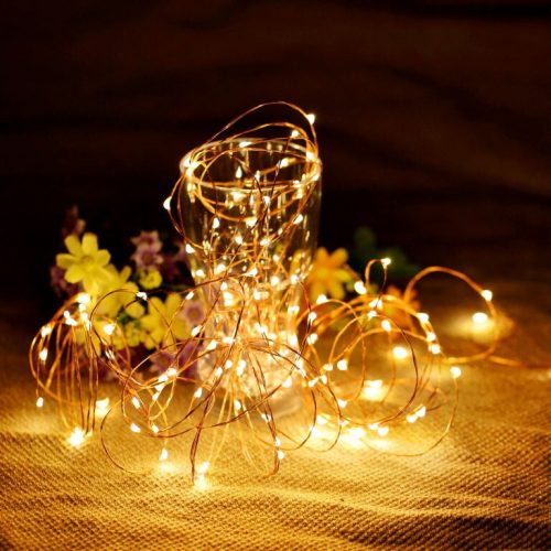 Dekoratívne šnúrkové svetlo Abody z medeného drôtu