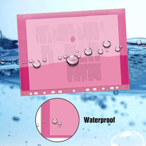 20-dielna sada priehľadných plastových zakladačov – na patentku, na zavliekanie, rôzne farby