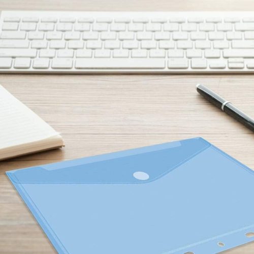 20-dielna sada priehľadných plastových zakladačov – na patentku, na zavliekanie, rôzne farby