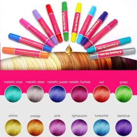   Súprava ceruziek na farbenie vlasov BDream s 12 farbami, ktoré je možné opláchnuť vodou