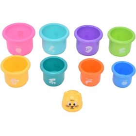   Obľúbená vežová stavebná hračka pre bábätká – od 6 mesiacov, farebná rozvíjajúca sa detská hračka