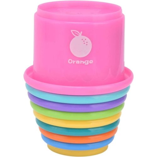 Obľúbená vežová stavebná hračka pre bábätká – od 6 mesiacov, farebná rozvíjajúca sa detská hračka