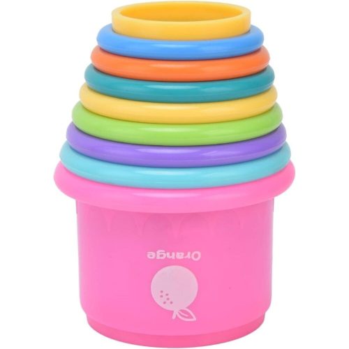 Obľúbená vežová stavebná hračka pre bábätká – od 6 mesiacov, farebná rozvíjajúca sa detská hračka