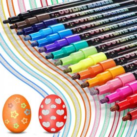   Sada kontúrovacích fixiek Buluri 15 kusov – dekoratívne fixky na papier, sklo a drevo