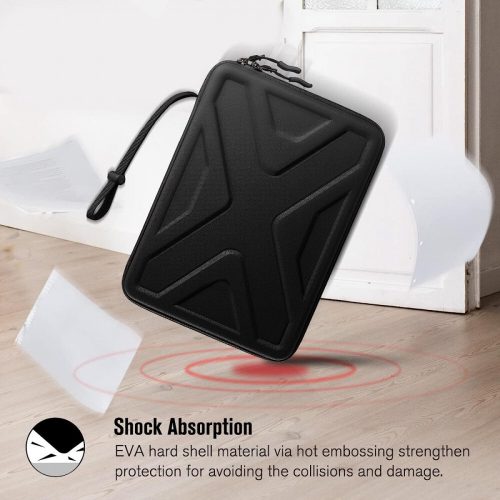 SITHON čierne pevné puzdro na notebook 13–14″ – ochranné puzdro odolné voči nárazom a poškriabaniu