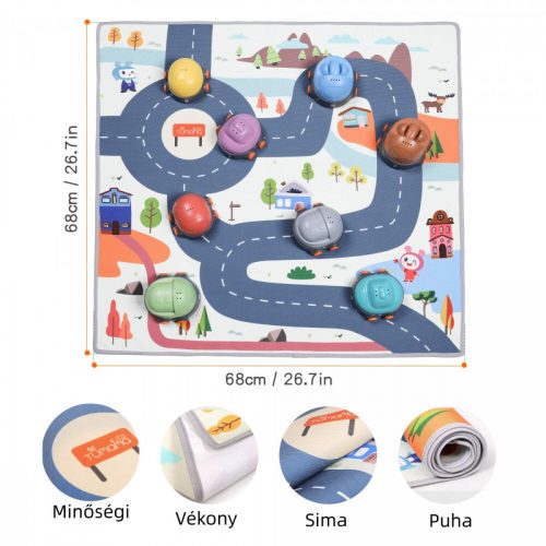 TUMAMA Auto s hracou podložkou – Interaktívna diaľničná súprava pre deti