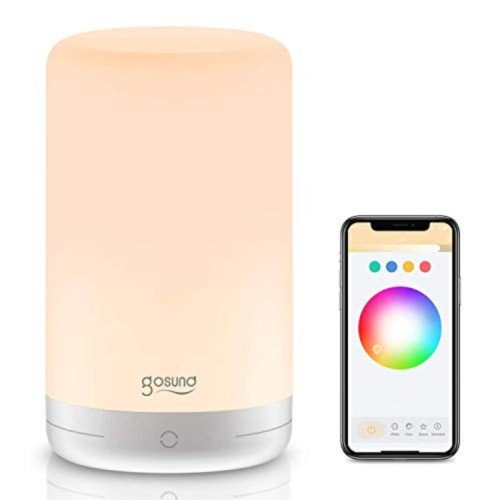 Gosund Inteligentné LED nočné svetlo RGBW s meniacimi sa farbami, WiFi ovládanie - biele