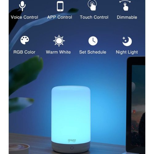 Inteligentné nočné svetlo Gosund LB2S RGBW – WiFi, dotykové ovládanie, 16 miliónov farieb