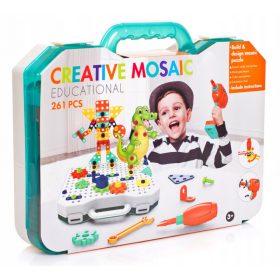   Arkmiido 3D DIY stavebnica s malou vŕtačkou – kreatívna stavebnica pre deti