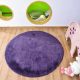 Okrúhly koberec GaoTuo 140x140cm (fialový)
