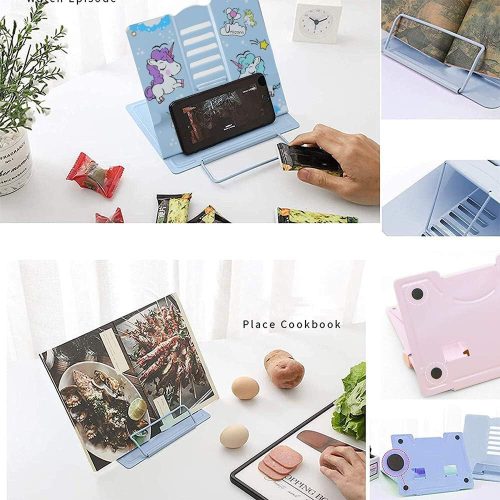 Skladací detský čitateľský stojan MEISHANG so vzorom astronauta - nastaviteľná výška