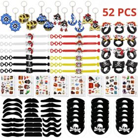   BABYCAREV 52-dielna sada doplnkov ku karnevalovému kostýmu piráta pre deti