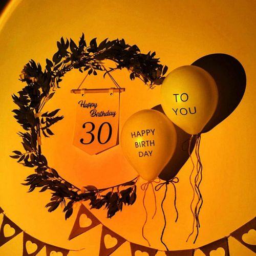 LED projektor s projekciou západu slnka (červená)