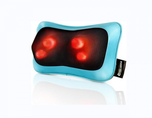Mo Cuishle masážny prístroj na chrbát a krk s funkciou ohrevu (modrý)