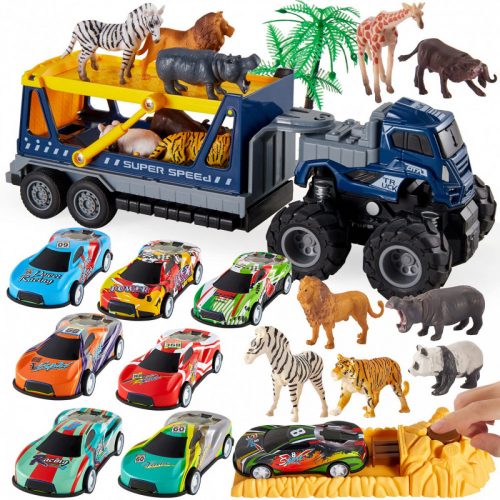 Súprava autíčka BDream Ramp so zvieratkami