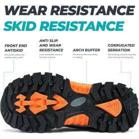   Detské turistické topánky ASHION veľkosť 28 (modro-oranžové)