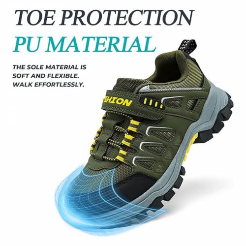 Detská turistická obuv ASHION, veľkosť 29 (tmavozelená)