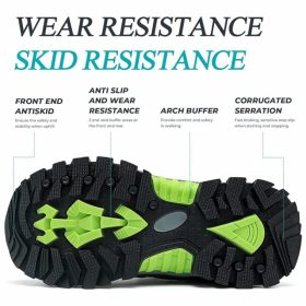 Detská turistická obuv ASHION, veľkosť 28-38 (zelená)