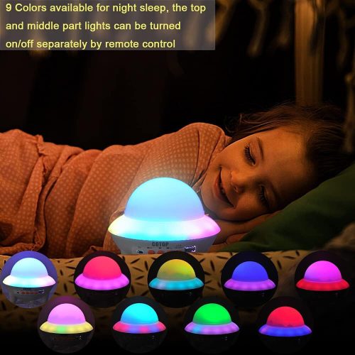 COTOP LED projektor hviezdnej oblohy s Bluetooth reproduktorom – nočné svetlo do detskej izby