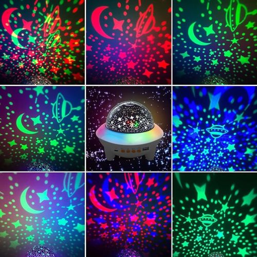 COTOP LED projektor hviezdnej oblohy s Bluetooth reproduktorom – nočné svetlo do detskej izby
