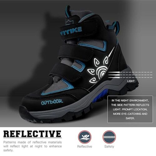 ASHION zimné topánky veľkosť 32 (modro-čierne)