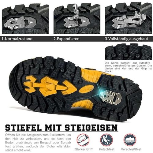 Zimné topánky ASHION veľkosť 35 - žlto-čierne