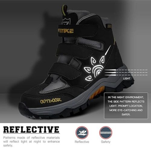 Zimné topánky ASHION veľkosť 27 - žlto-čierne