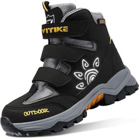   Detské zimné topánky ASHION veľkosť 31-39 - žlto-čierne