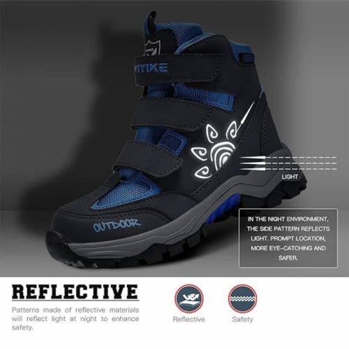 Zimné topánky ASHION veľkosť 28, tmavomodré-čierne