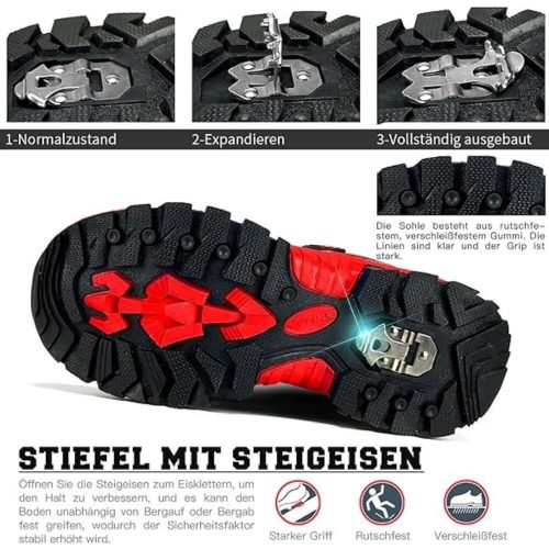 Zimné topánky ASHION veľkosť 30 - červeno-čierne