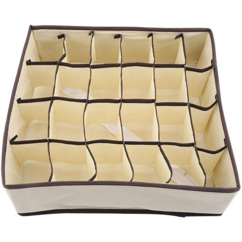 Skladací organizér do zásuviek Yorgewd (sivobiela, 3ks/balenie)