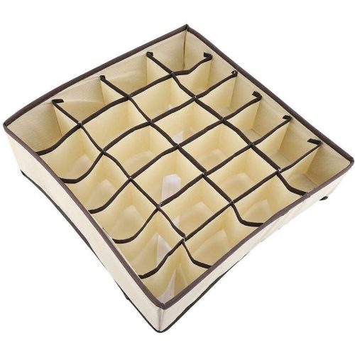 Skladací organizér do zásuviek Yorgewd (sivobiela, 3ks/balenie)