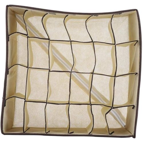 Skladací organizér do zásuviek Yorgewd (sivobiela, 3ks/balenie)