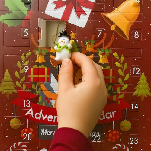 Adventný kalendár 25x15 cm – vianočná dekorácia a darček