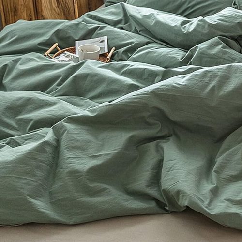 GETiya Poťah na detskú posteľnú bielizeň 155x220cm (tmavozelená)