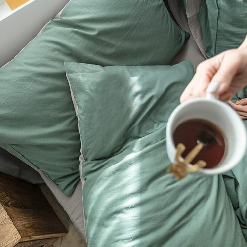 GETiya Poťah na detskú posteľnú bielizeň 155x220cm (tmavozelená)