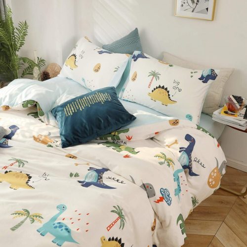 Elegantná obliečka na perinu GETIYA 135x200 cm – vzor s dinosaurom