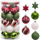 Victor’s Workshop 35 ks vianočných ozdôb na stromček – červeno-zelený sviatočný výber