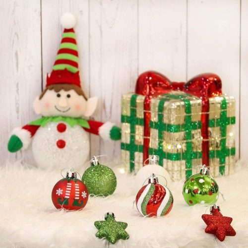 Victor’s Workshop 35 ks vianočných ozdôb na stromček – červeno-zelený sviatočný výber