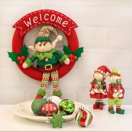 Victor’s Workshop 35 ks vianočných ozdôb na stromček – červeno-zelený sviatočný výber