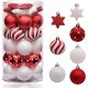 Victor’s Workshop 35 ks vianočných ozdôb na stromček – červeno-biely sortiment