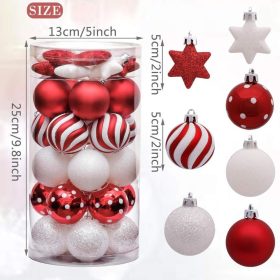   Victor’s Workshop 35 ks vianočných ozdôb na stromček – červeno-biely sortiment