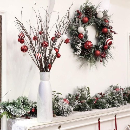 Victor’s Workshop 35 ks vianočných ozdôb na stromček – červeno-biely sortiment