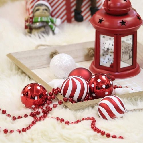 Victor’s Workshop 35 ks vianočných ozdôb na stromček – červeno-biely sortiment