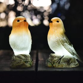   Solárna dekoratívna lampa JeeYee s motívom vtákov, 2kusy – energeticky úsporné záhradné osvetlenie