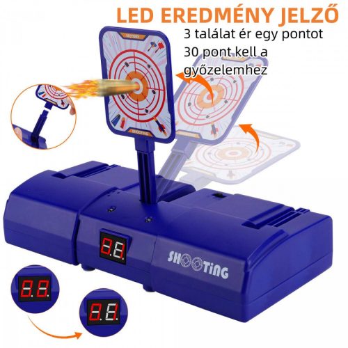 STRELECKÁ Trojitá terčová doska pre deti – na batérie, so zobrazením skóre, pre detské zbrane