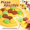 Detská hracia sada s pizzovým menu – farebná hra na postavy s príslušenstvom