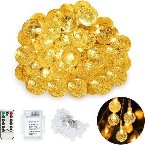 LED reťazové svetlá SUNNEST – teplá biela, pre vnútorné aj vonkajšie použitie