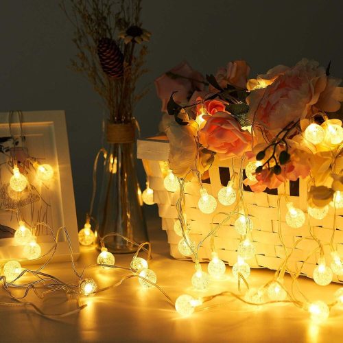 LED reťazové svetlá SUNNEST – teplá biela, pre vnútorné aj vonkajšie použitie